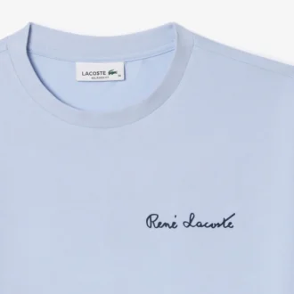T-shirt de algodão com marca e corte descontraído para mulher