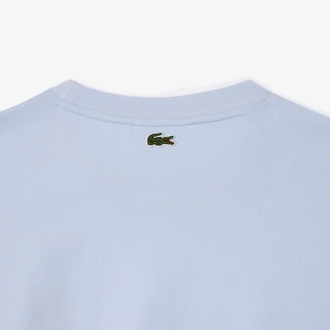 T-shirt de algodão com marca e corte descontraído para mulher