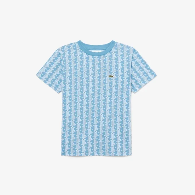 T-shirt de algodão com monograma