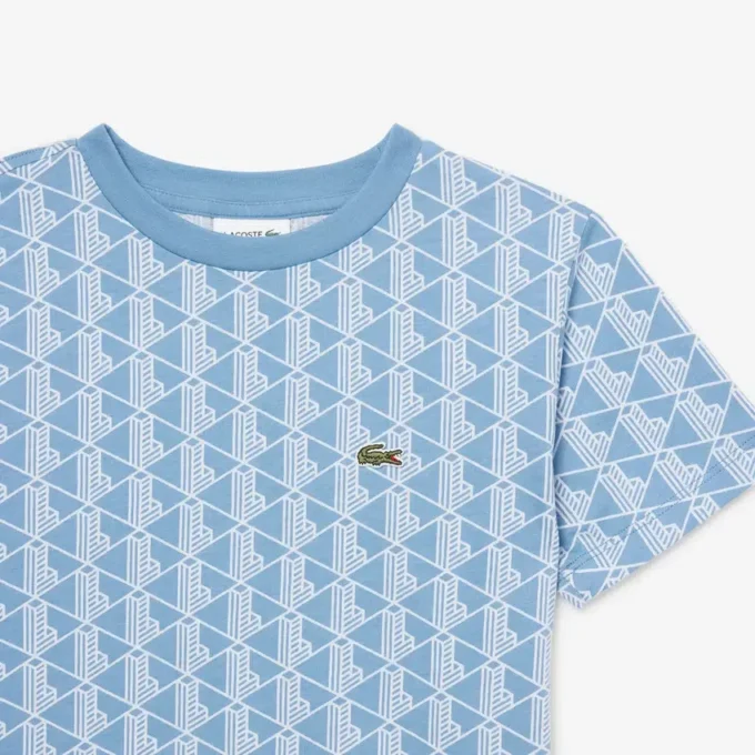 T-shirt de algodão com monograma