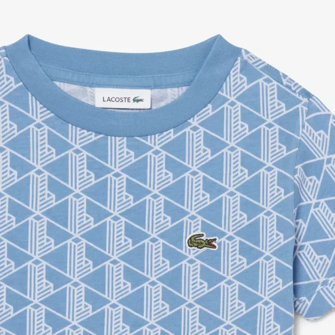 T-shirt de algodão com monograma