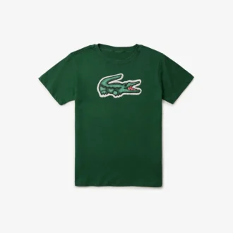 T-shirt de algodão estampada