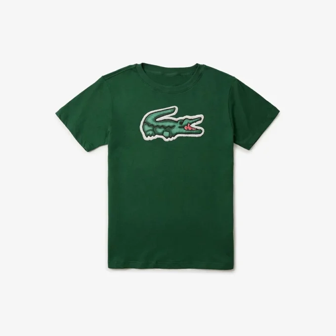 T-shirt de algodão estampada
