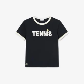 T-shirt de algodão estampada