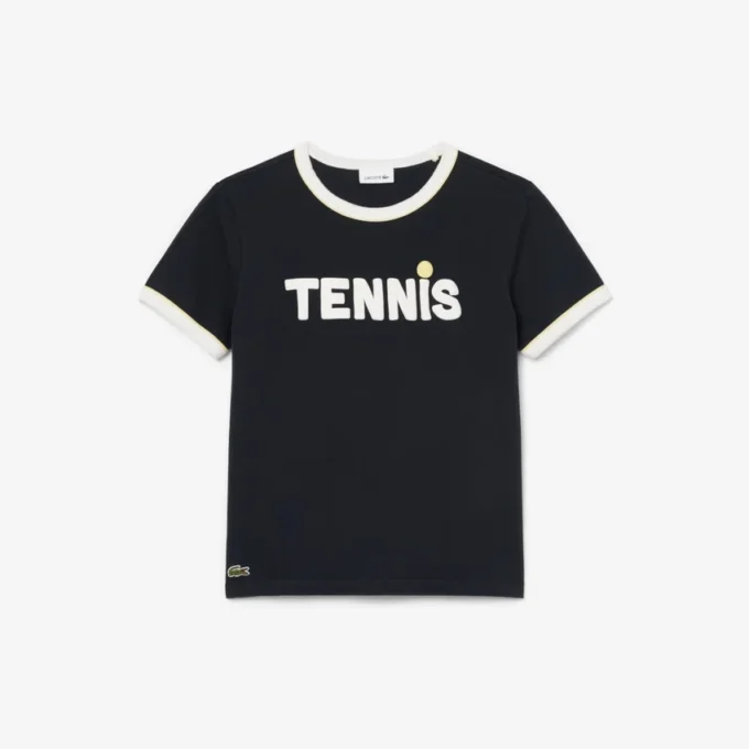 T-shirt de algodão estampada