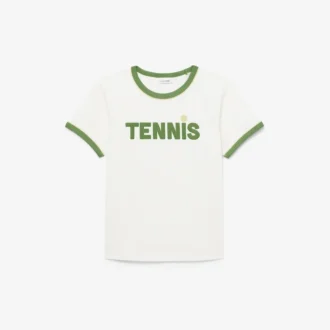 T-shirt de algodão estampada
