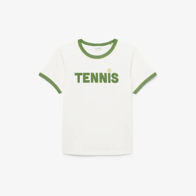 T-shirt de algodão estampada