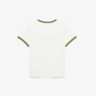 T-shirt de algodão estampada