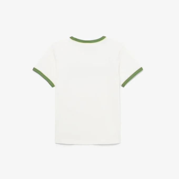 T-shirt de algodão estampada