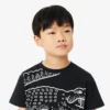 T-shirt de algodão estampada