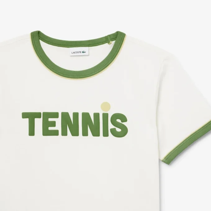 T-shirt de algodão estampada