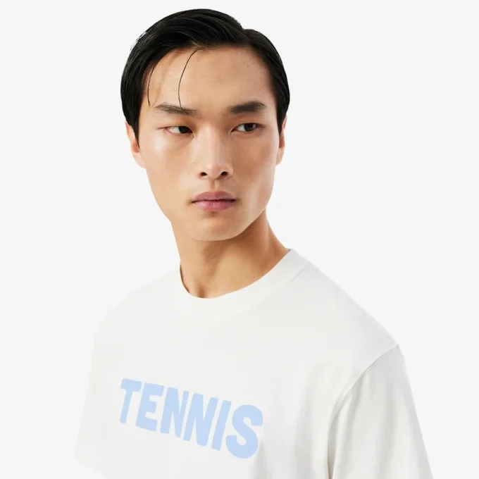 T-shirt de algodão estampada
