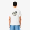 T-shirt de algodão estampada