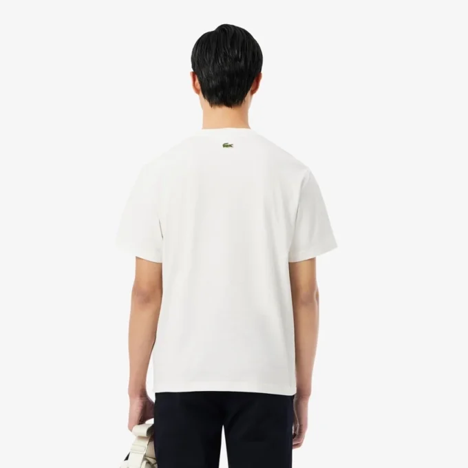 T-shirt de algodão estampada
