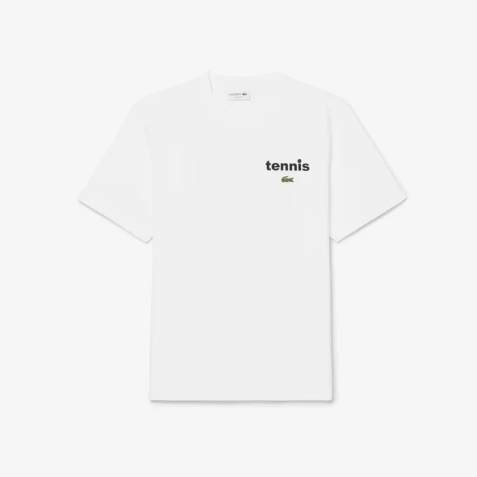 T-shirt de algodão estampada