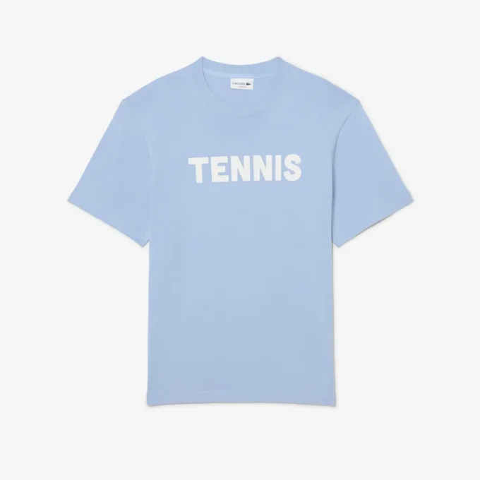 T-shirt de algodão estampada