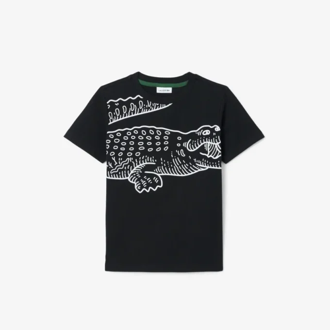 T-shirt de algodão estampada