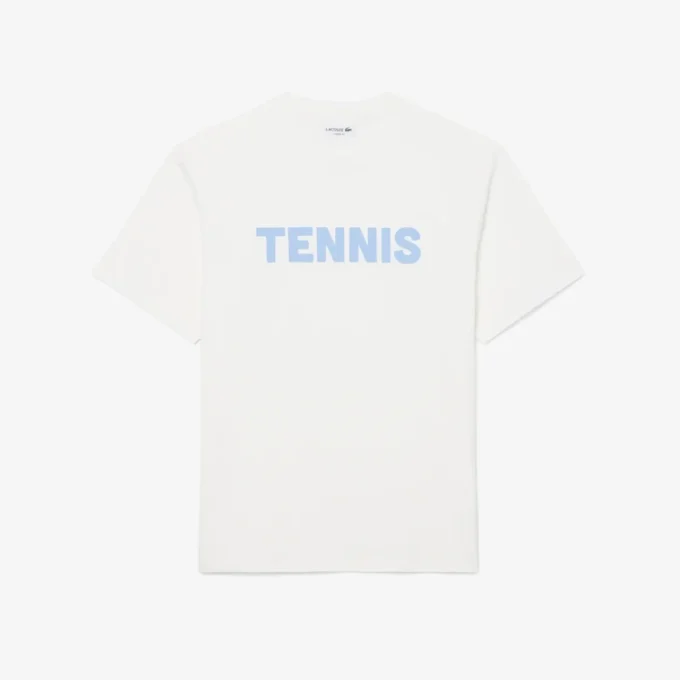 T-shirt de algodão estampada