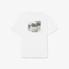 T-shirt de algodão estampada