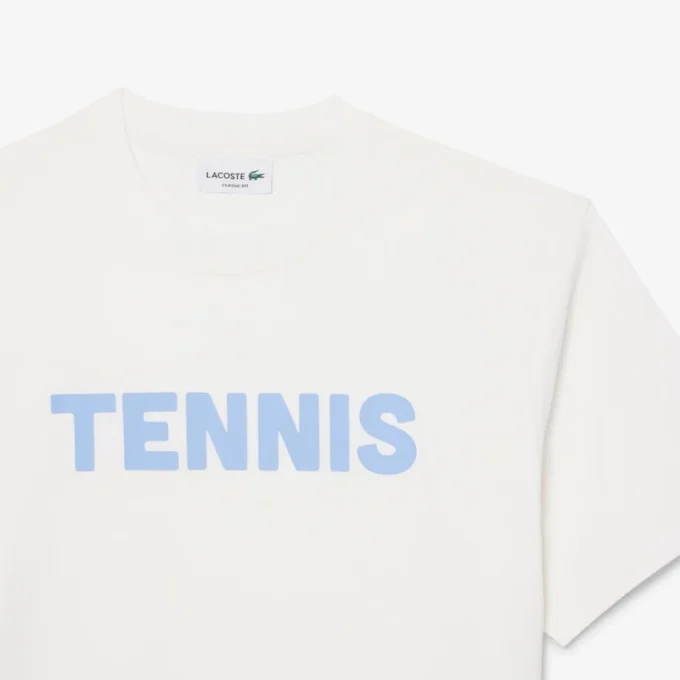 T-shirt de algodão estampada