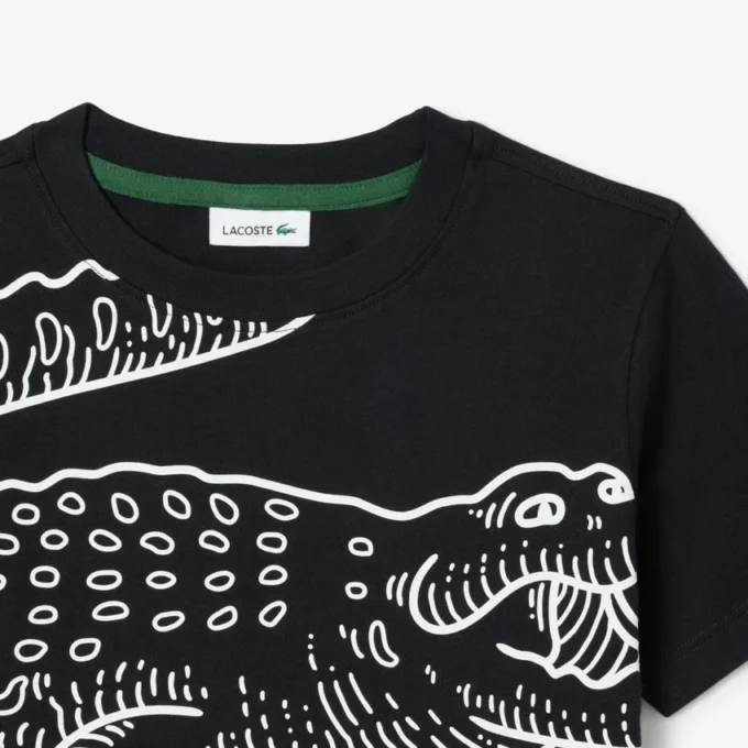 T-shirt de algodão estampada