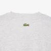 T-shirt de algodão estampada de corte clássico para homem