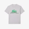 T-shirt de algodão estampada para homem