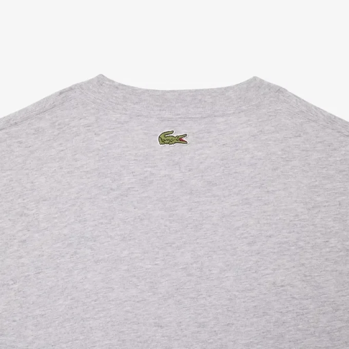 T-shirt de algodão estampada para homem