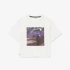 T-shirt de algodão estampada para meninas