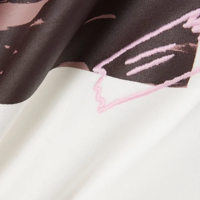 T-shirt de algodão estampada para meninas