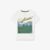 T-shirt de algodão estampada para rapaz