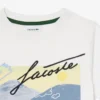 T-shirt de algodão estampada para rapaz