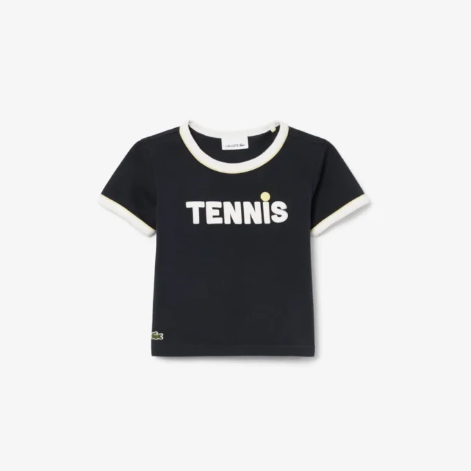 T-shirt de algodão estampado