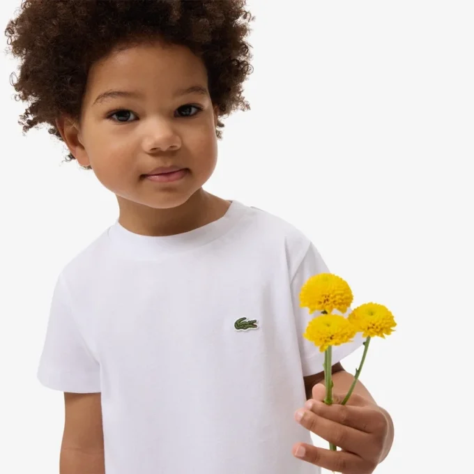 T-shirt de algodão para criança