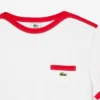 T-shirt de algodão pesado com detalhe de bolso