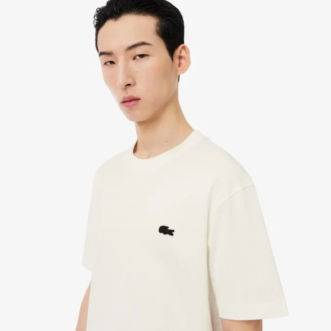 T-shirt de algodão pesado estampada