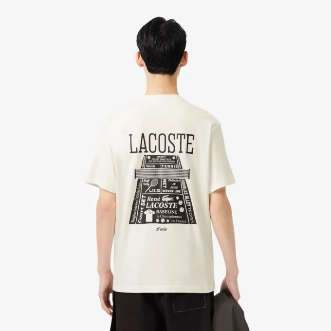T-shirt de algodão pesado estampada