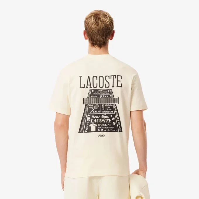 T-shirt de algodão pesado estampada