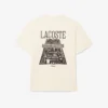T-shirt de algodão pesado estampada