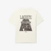 T-shirt de algodão pesado estampada