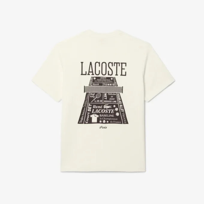 T-shirt de algodão pesado estampada