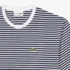 T-shirt de algodão pesado às riscas para homem