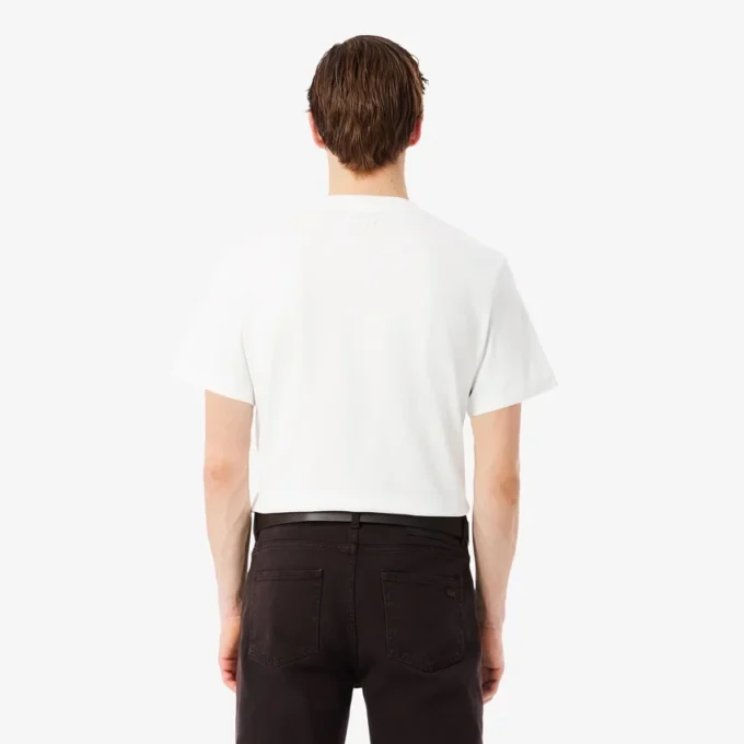 T-shirt de corte clássico com emblema em destaque