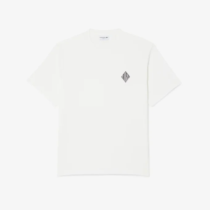 T-shirt de corte clássico com emblema em destaque