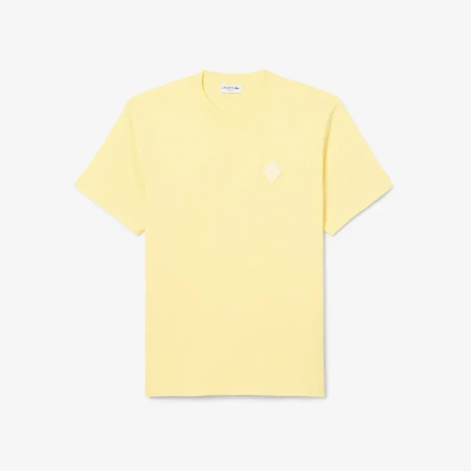 T-shirt de corte clássico com emblema em destaque