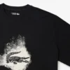 T-shirt de desporto Crocodile para homem, corte alto