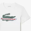 T-shirt de desporto de corte regular em algodão orgânico para homem
