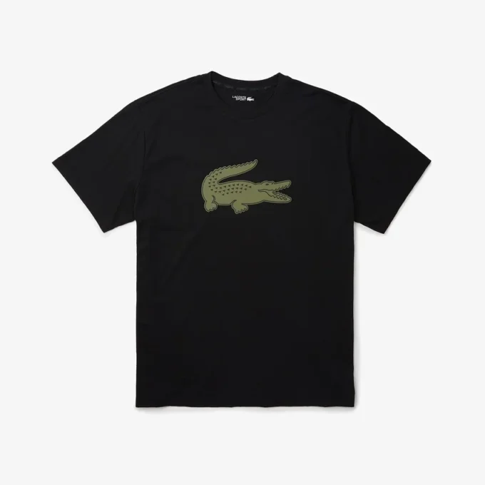 T-shirt de desporto masculina Big Fit com logótipo respirável