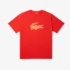 T-shirt de desporto masculina Big Fit com logótipo respirável