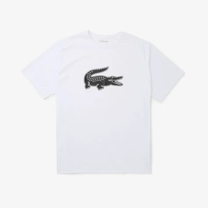 T-shirt de desporto masculina Big Fit com logótipo respirável